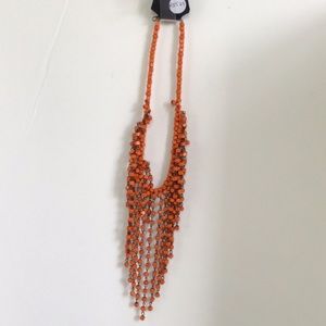 Awesome Orange Beaded Necklace.